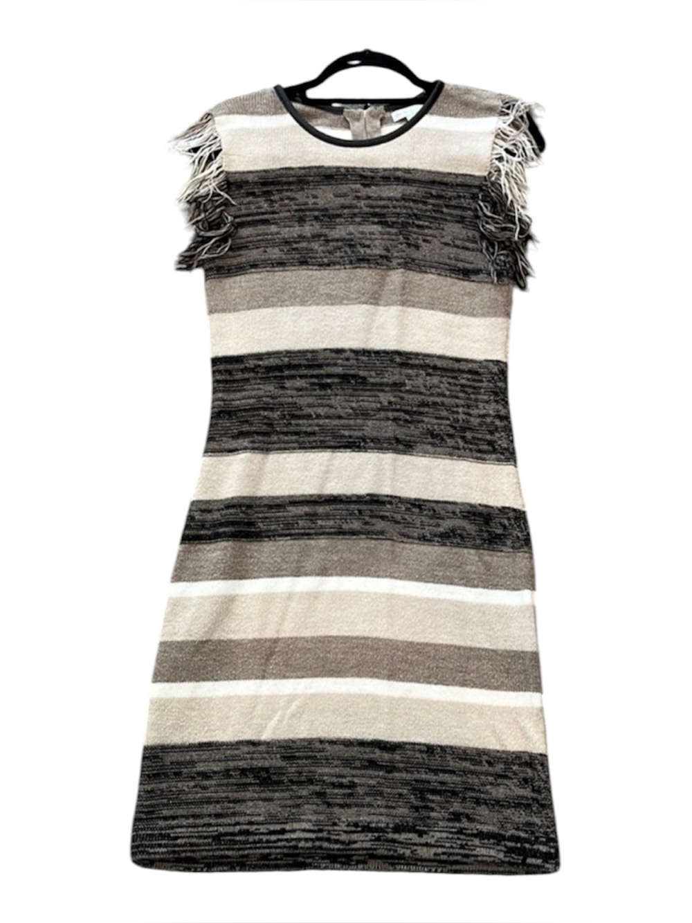 NY & Company | Fringe Striped Sweater Dress
